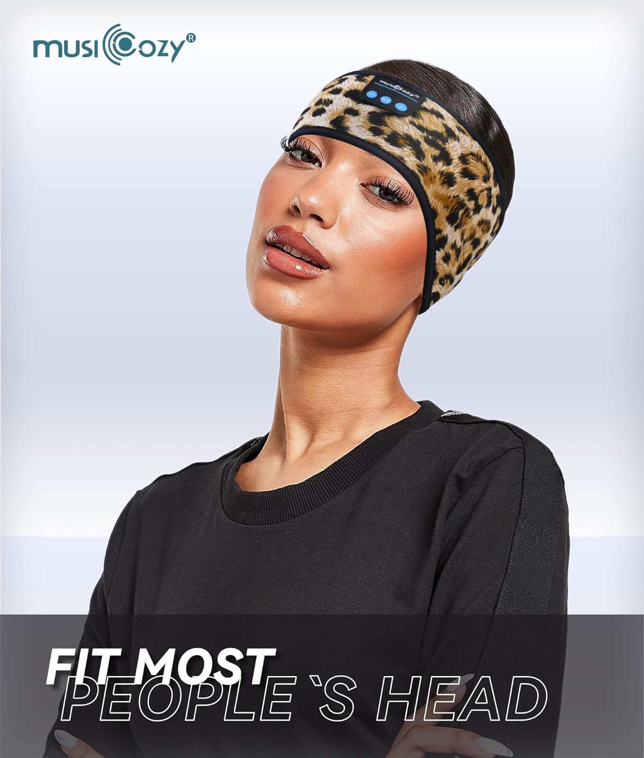 MUSICOZY Sleep Headphones Wireless Bluetooth 5.2 Headband, Music Sports Sleeping Headband Headphones Earbuds Earphones for Women Girls Mom Workout Running Jogging Yoga Cool Gadgets Unique Gifts