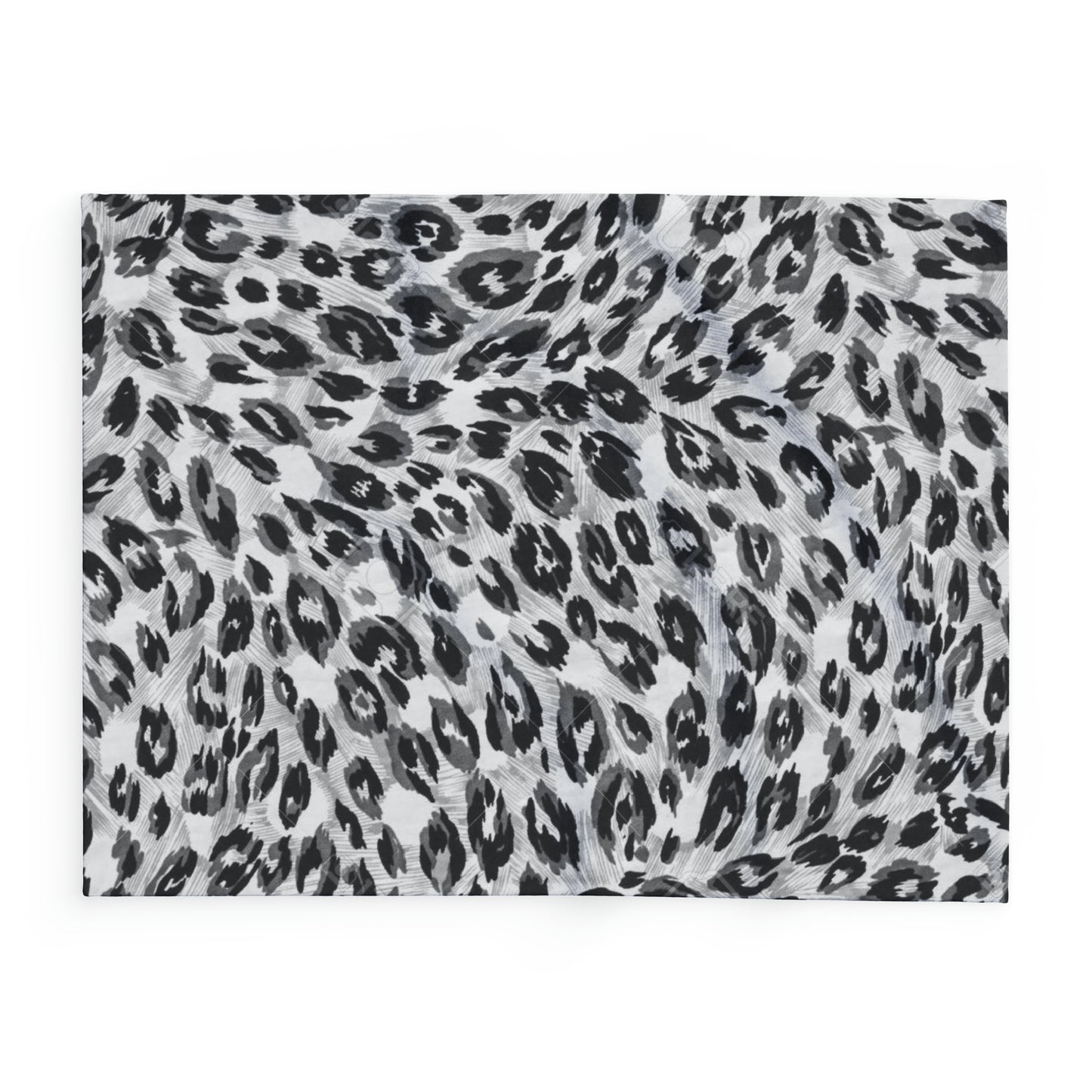 Cozy Arctic Tiger Print Fleece Blanket