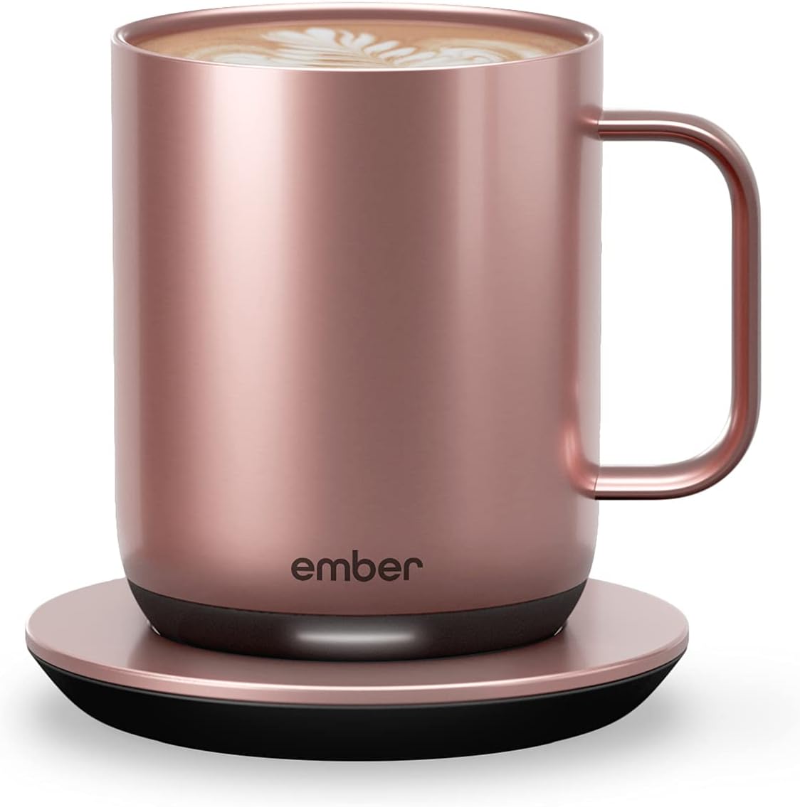 Ember Temperature Control Smart Mug 2, 10 Oz, App-Controlled Heated Coffee Mug with 80 Min Battery Life and Improved Design, Rose Gold