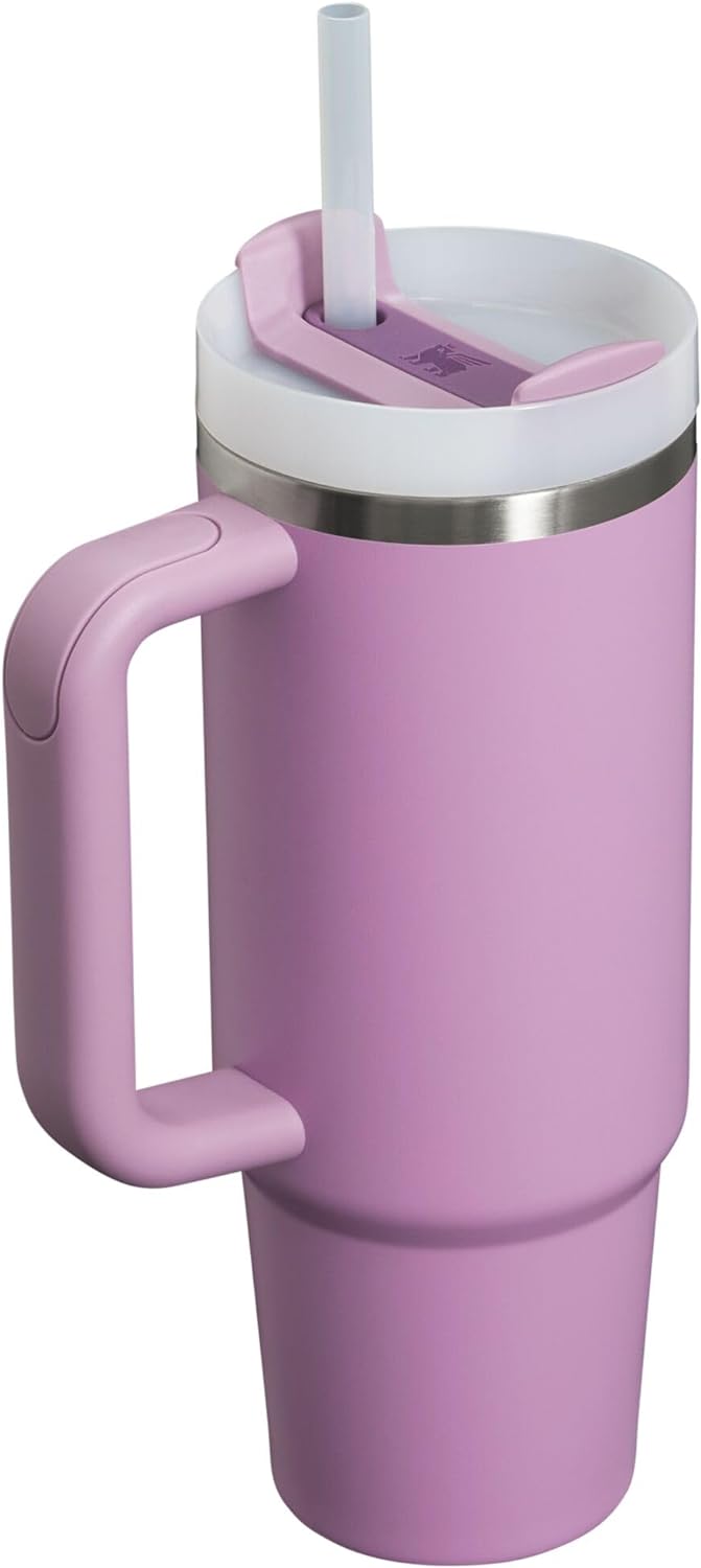 Stanley Quencher H2.0 FlowState Stainless Steel Vacuum Insulated Tumbler with Lid and Straw for Water, Iced Tea or Coffee, Smoothie and More, Lilac, 30oz