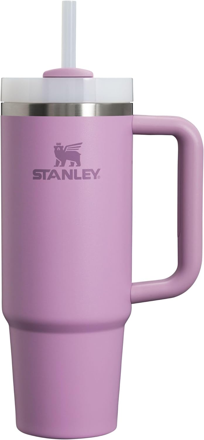 Stanley Quencher H2.0 FlowState Stainless Steel Vacuum Insulated Tumbler with Lid and Straw for Water, Iced Tea or Coffee, Smoothie and More, Lilac, 30oz