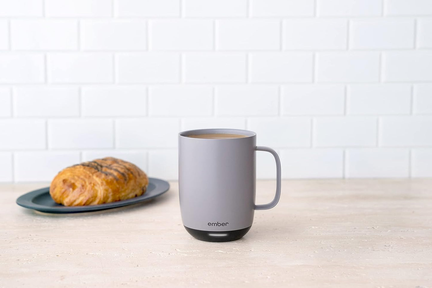 Ember Temperature Control Smart Mug 2, 10 Oz, App-Controlled Heated Coffee Mug with 80 Min Battery Life and Improved Design, Rose Gold