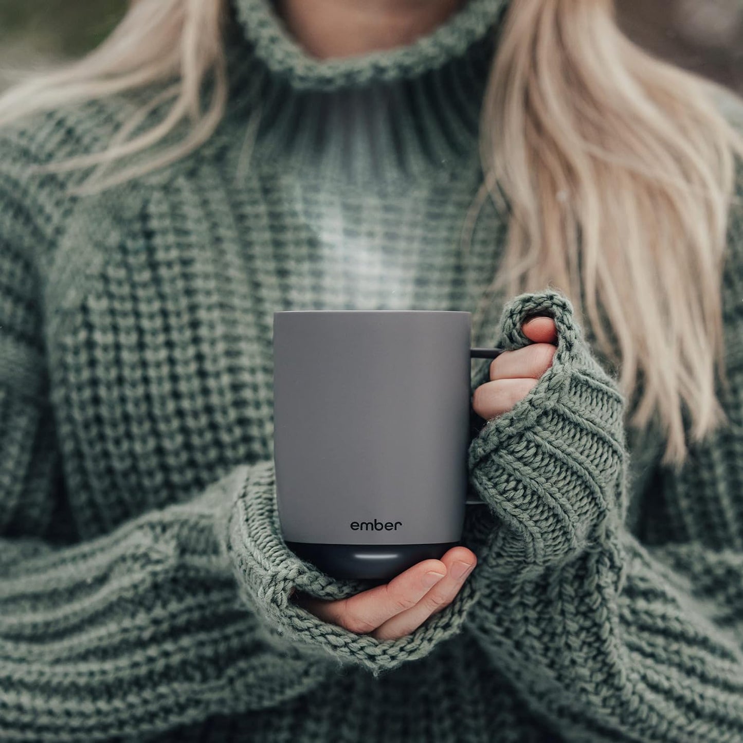 Ember Temperature Control Smart Mug 2, 10 Oz, App-Controlled Heated Coffee Mug with 80 Min Battery Life and Improved Design, Rose Gold