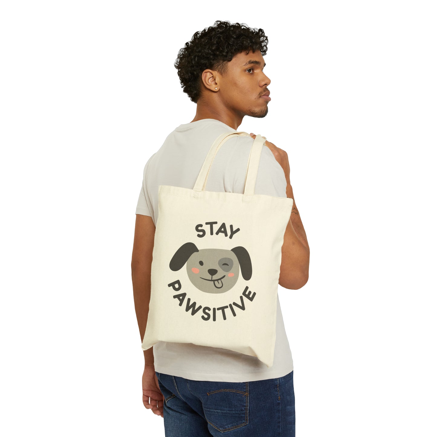 Stay Pawsitive Tote Bag