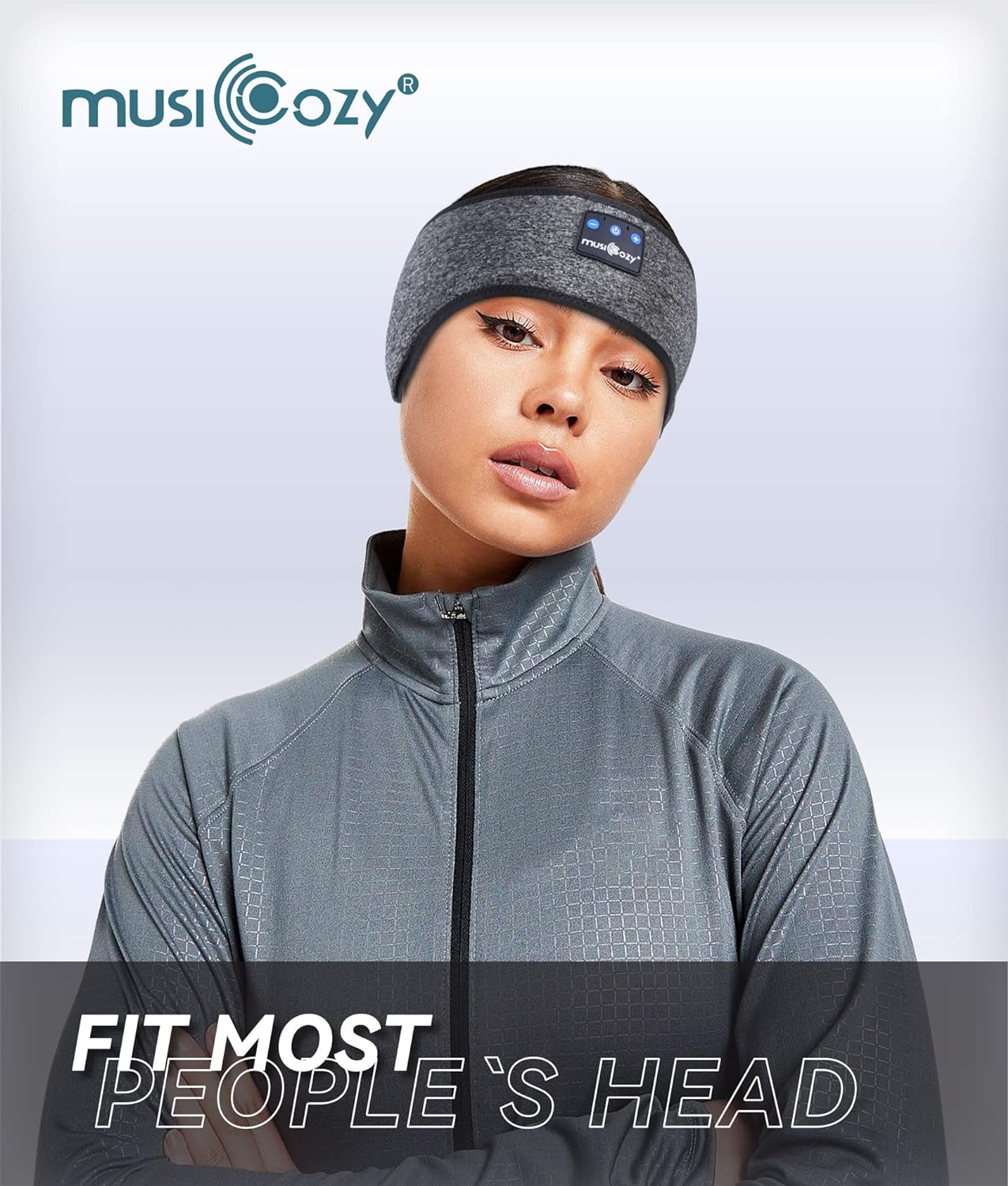 MUSICOZY Sleep Headphones Wireless Bluetooth 5.2 Headband, Music Sports Sleeping Headband Headphones Earbuds Earphones for Women Girls Mom Workout Running Jogging Yoga Cool Gadgets Unique Gifts