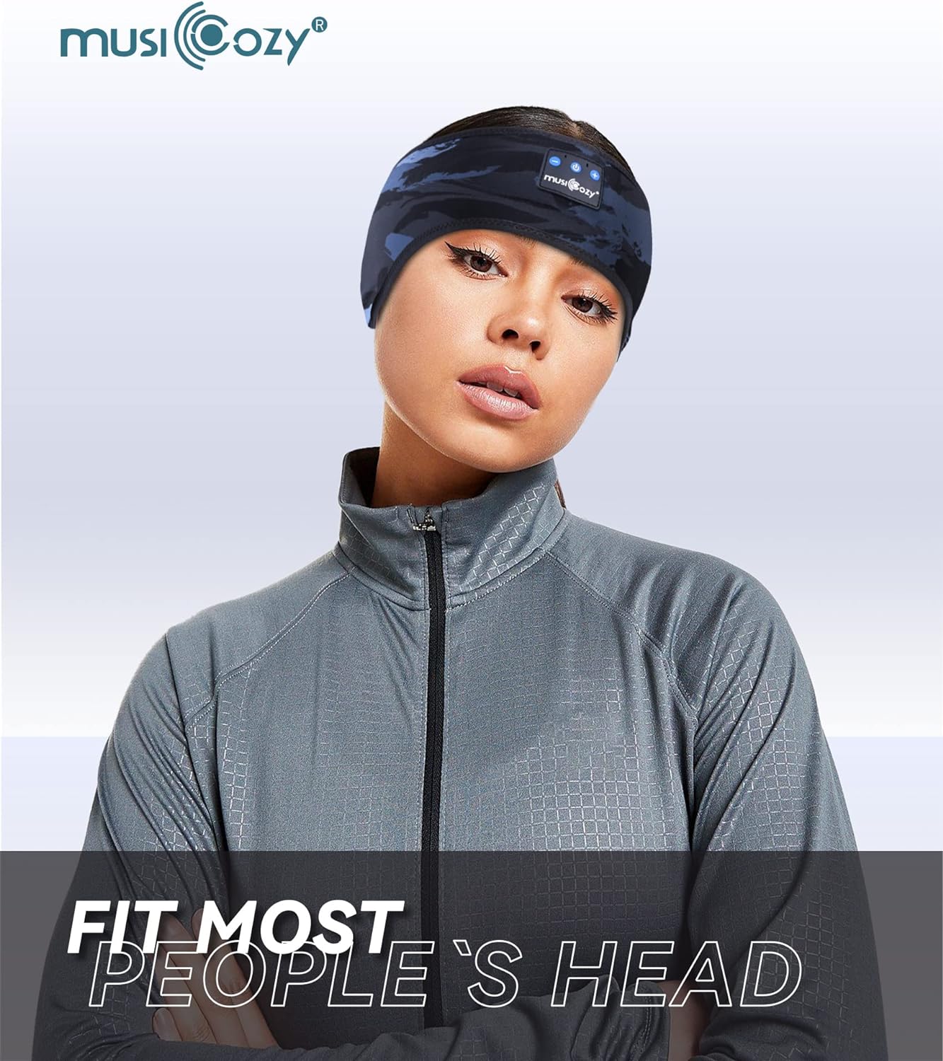 MUSICOZY Sleep Headphones Wireless Bluetooth 5.2 Headband, Music Sports Sleeping Headband Headphones Earbuds Earphones for Women Girls Mom Workout Running Jogging Yoga Cool Gadgets Unique Gifts